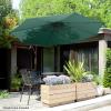 imageOffset Patio Umbrella with Sturdy Steel Ribs and Vertical TiltGreen