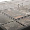 imagePure Garden 50154 26quot Woven Square Fire Pit BronzeBlack