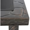 imagePure Garden 50154 26quot Woven Square Fire Pit BronzeBronze