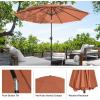 imagePure Garden Patio Umbrella with Auto TiltTerracotta