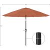 imagePure Garden Patio Umbrella with Auto TiltTerracotta