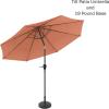 imagePure Garden Patio Umbrella with Auto TiltTerracotta