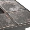 imagePure Garden W150098 37quot Tile Rectangular Fire Pit BlackRectangle