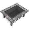 imagePure Garden W150098 37quot Tile Rectangular Fire Pit BlackRectangle