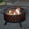 imageFire Pit  32Inch Outdoor Wood Burning Firepit with Screen Poker and Cover  Outdoor Fire Pits for Backyard Deck or Patio by Pure Garden Black