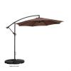 imageOffset Patio Umbrella with Sturdy Steel Ribs and Vertical TiltBrown