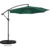 imageOffset Patio Umbrella with Sturdy Steel Ribs and Vertical TiltGreen
