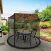 imageMosquito Net for Patio Umbrellas  Bug Screen for 75ft Umbrella to Keep Out Insects  Zippered Mesh Cover with Weighted Bottom by Pure Garden75