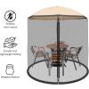 imageMosquito Net for Patio Umbrellas  Bug Screen for 75ft Umbrella to Keep Out Insects  Zippered Mesh Cover with Weighted Bottom by Pure Garden75