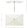 imagePure Garden 10 Rectangular Patio UmbrellaBeige