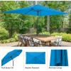 imagePure Garden 10 Rectangular Patio UmbrellaBright Blue