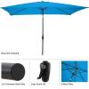imagePure Garden 10 Rectangular Patio UmbrellaBright Blue