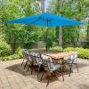 imagePure Garden 10 Rectangular Patio UmbrellaBright Blue