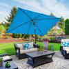 imagePure Garden 10 Rectangular Patio UmbrellaBright Blue