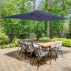 imagePure Garden 10 Rectangular Patio UmbrellaNavy