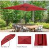 imagePure Garden 10 Rectangular Patio UmbrellaRed
