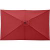 imagePure Garden 10 Rectangular Patio UmbrellaRed