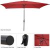 imagePure Garden 10 Rectangular Patio UmbrellaRed