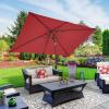 imagePure Garden 10 Rectangular Patio UmbrellaRed