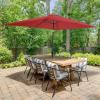 imagePure Garden 10 Rectangular Patio UmbrellaRed