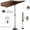 imagePure Garden 443470PUF Patio Umbrella Brown