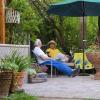 imageUmbrella Base  HeavyDuty 19lbs Weighted Outdoor Stand for Patio Table Tilt and Lightweight Freestanding Umbrellas by Pure Garden Black