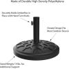 imageUmbrella Base  HeavyDuty 19lbs Weighted Outdoor Stand for Patio Table Tilt and Lightweight Freestanding Umbrellas by Pure Garden Black