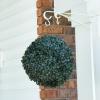 imageBoxwood Plant  11in Faux Outdoor Topiary PreLit with Solar LEDs  Artificial Boxwood Ball with Rechargeable Lights  Greenery Decor by Pure Garden1 Pack