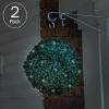 imageBoxwood Plant  11in Faux Outdoor Topiary PreLit with Solar LEDs  Artificial Boxwood Ball with Rechargeable Lights  Greenery Decor by Pure Garden2 Pack