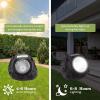 imagePure Garden 5021 Powered Rock Outdoor Weather FauxStone LED Solar Lights Set for Paths Gardens and Landscaping 4PACK Black 4 CountBlack