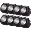 imagePure Garden 5021 Powered Rock Outdoor Weather FauxStone LED Solar Lights Set for Paths Gardens and Landscaping 4PACK Black 4 CountBlack