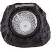 imagePure Garden 5021 Powered Rock Outdoor Weather FauxStone LED Solar Lights Set for Paths Gardens and Landscaping 4PACK Black 4 CountBlack