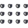 imagePure Garden 5021 Powered Rock Outdoor Weather FauxStone LED Solar Lights Set for Paths Gardens and Landscaping 4PACK Black 4 CountBlack