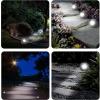 imagePure Garden 5021 Powered Rock Outdoor Weather FauxStone LED Solar Lights Set for Paths Gardens and Landscaping 4PACK Black 4 CountBlack