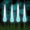 imagePure Garden 50LG1016 String Set of 2 30 Bulb Solar Power Outdoor LED Decor Tear Drop Lighting with 8 Modes and Rechargeable Battery MultiColorCool White