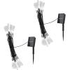 imagePure Garden 50LG1016 String Set of 2 30 Bulb Solar Power Outdoor LED Decor Tear Drop Lighting with 8 Modes and Rechargeable Battery MultiColorMulticolor