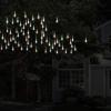 imagePure Garden 50LG1016 String Set of 2 30 Bulb Solar Power Outdoor LED Decor Tear Drop Lighting with 8 Modes and Rechargeable Battery MultiColorMulticolor