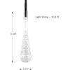 imagePure Garden 50LG1016 String Set of 2 30 Bulb Solar Power Outdoor LED Decor Tear Drop Lighting with 8 Modes and Rechargeable Battery MultiColorMulticolor