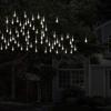 imagePure Garden 50LG1016 String Set of 2 30 Bulb Solar Power Outdoor LED Decor Tear Drop Lighting with 8 Modes and Rechargeable Battery MultiColorWarm White