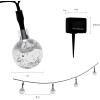 imagePure Garden 50LG1088 Outdoor Sting Solar Powered Round Globe Hanging Cool White Lights for Patio BackyardCool White