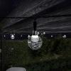 imagePure Garden 50LG1088 Outdoor Sting Solar Powered Round Globe Hanging Cool White Lights for Patio BackyardCool White