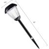 imagePure Garden 8Piece Solar Outdoor Lights Set  Rechargeable Landscaping Lighting  Provides 6 Hours of Outside Illumination Per Charge Black