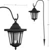 imagePure Garden Hanging Solar Coach Lights 26 Outdoor Lights with Hanging Hooks Set of 2Set of 4