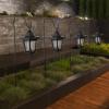 imagePure Garden Hanging Solar Coach Lights 26 Outdoor Lights with Hanging Hooks Set of 2Set of 4