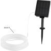 imagePure Garden Outdoor Solar Rope Light Solar Powered Cable String 100 LED Lights with 8 Modes for Patio Backyard Garden Events Cool WhiteWhite