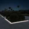imagePure Garden Outdoor Solar Rope Light Solar Powered Cable String 100 LED Lights with 8 Modes for Patio Backyard Garden Events Cool WhiteWhite