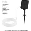 imagePure Garden Outdoor Solar Rope Light Solar Powered Cable String 100 LED Lights with 8 Modes for Patio Backyard Garden Events Cool WhiteWhite