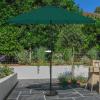 imagePure Garden Patio Umbrella with Vented Canopy  9FT Easy Crank Outdoor Umbrella for Shade  For Deck Balcony Backyard or Pool Hunter GreenBrilliant Blue