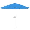 imagePure Garden Patio Umbrella with Vented Canopy  9FT Easy Crank Outdoor Umbrella for Shade  For Deck Balcony Backyard or Pool Hunter GreenBrilliant Blue
