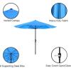 imagePure Garden Patio Umbrella with Vented Canopy  9FT Easy Crank Outdoor Umbrella for Shade  For Deck Balcony Backyard or Pool Hunter GreenHunter Green